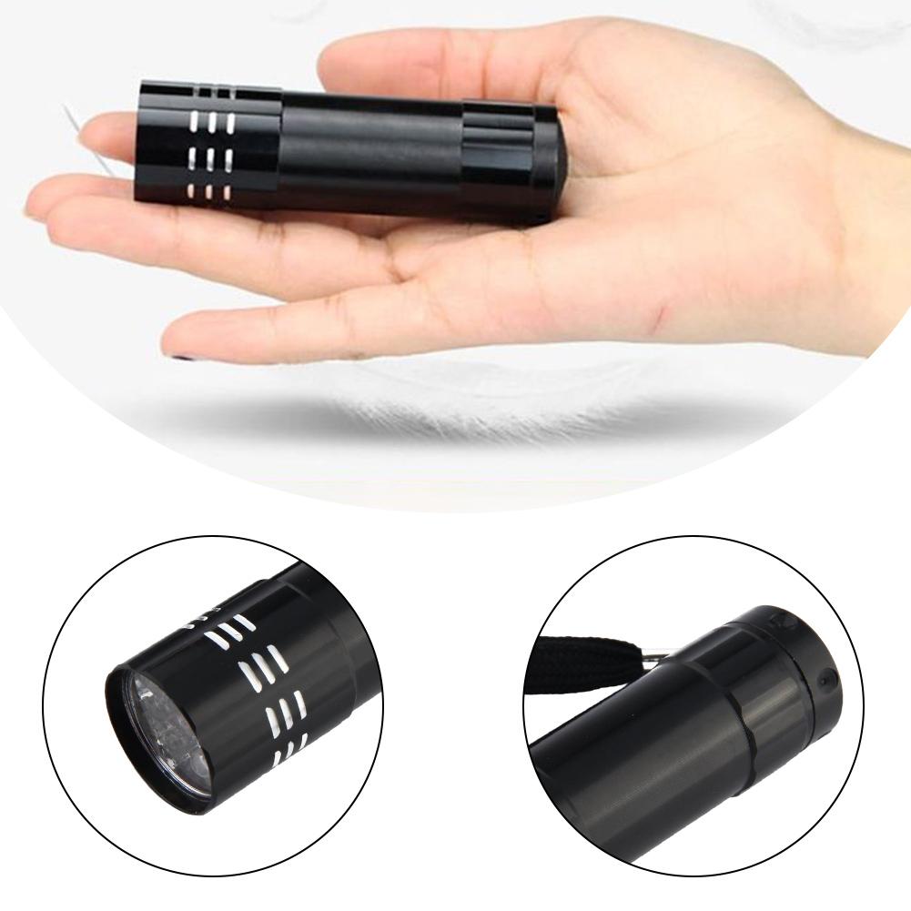 1-10PCS UV Ultraviolet Flashlight Blacklight 395NM Mini Torch Flash Lamp For Pet Urine Stains Portable Black Light Flashlights