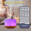 500ml Essential Oil Diffuser Quiet Aroma Mist Diffusers Ultrasonic Air Humidifier Remote Control Timing Function with Lights