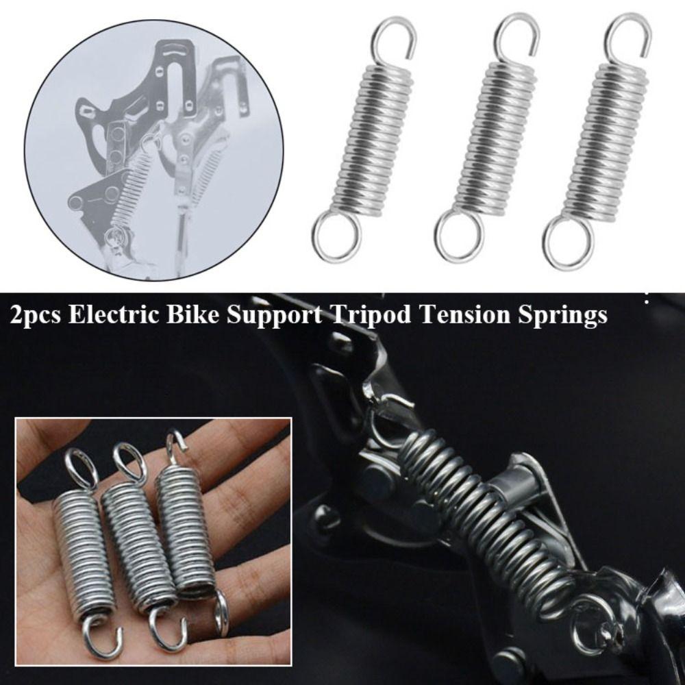 2pcs Silver Electric Bike Support 7cm Assist Bracket Foot Support Springs  Electric Bike Accessories