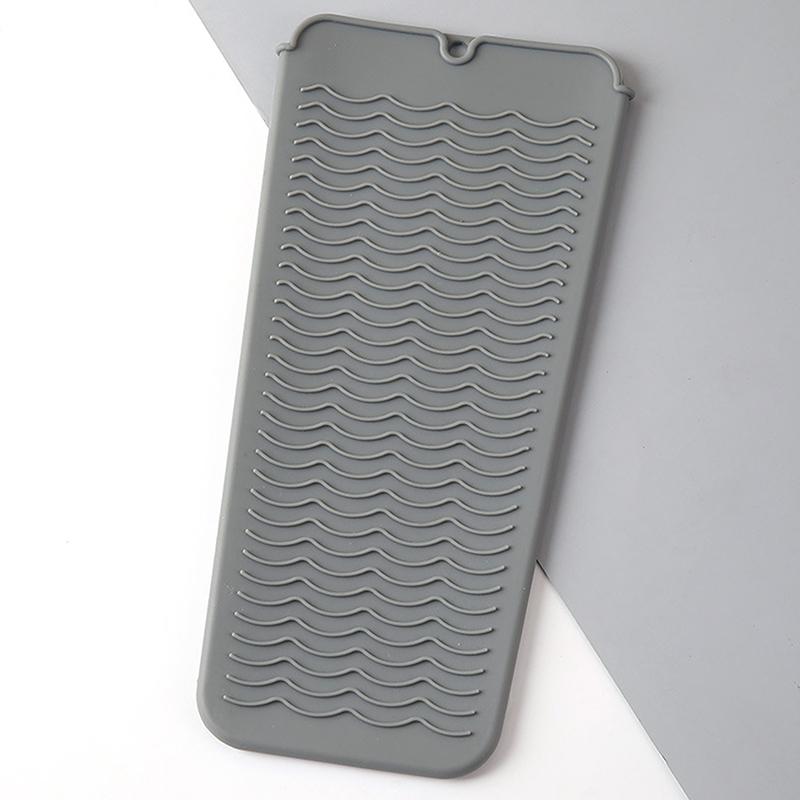 Heatheat Resistant Silicone Mat Pouch For Flat Iron, Curler Wand, Hot Waver, Salon Tools Appliances, Portable Styling Heat Mat
