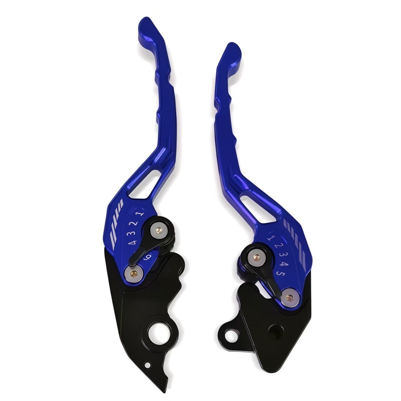 

Motorcycle Handlebar Handle with Six-Level Aluminum Alloy Adjustable Brake Lever Distance for Enhanced Control and Rider Comfort синій
