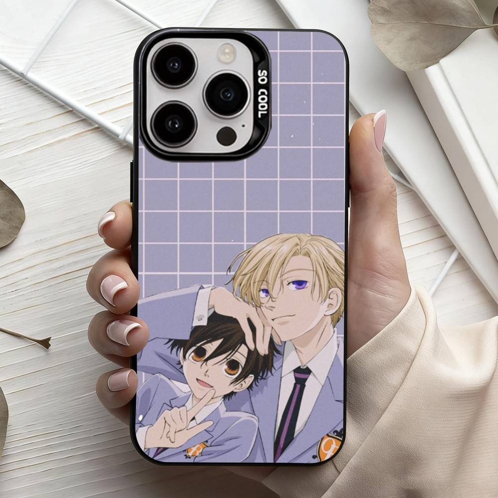 O-Ouran High School host Club  Phone Case For iPhone17,16,15,14,13,12,11 Plus,Pro Max Candy Silver Plated Inside Cover