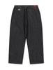 YESEYESEE Adjustable X-Hook Easy Denim Pants Black