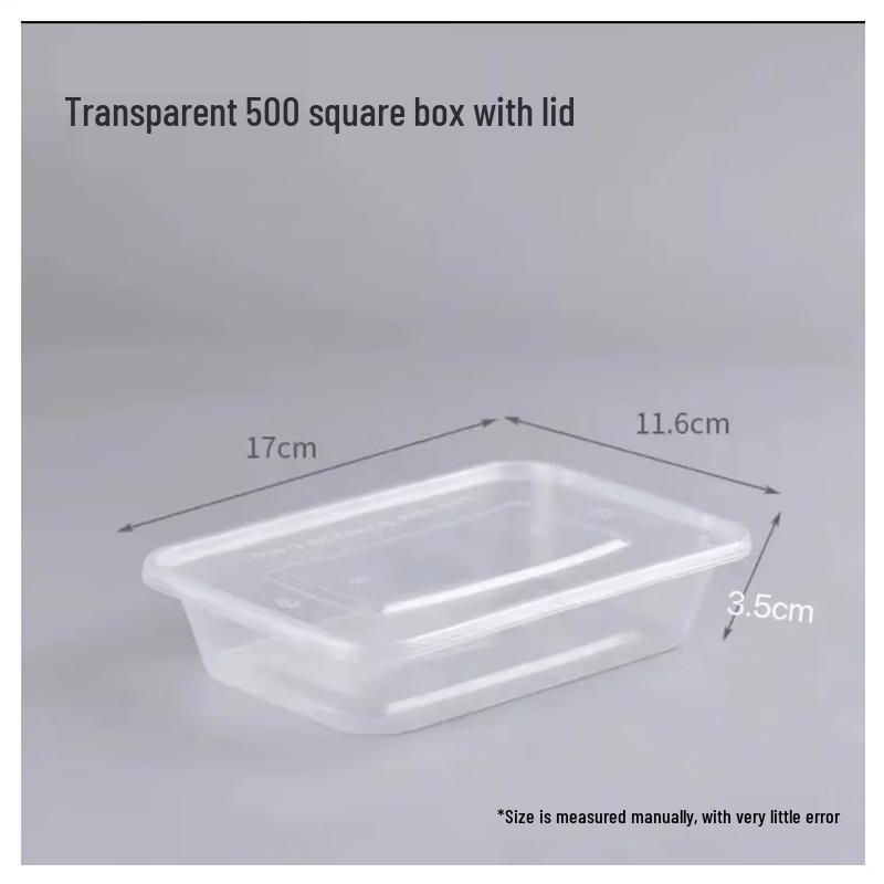 Saikeyou Disposable PP Plastic Takeout Meal Boxes
