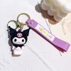 Sanrio Anime Keychain Kawaii Black Beauty My Melody Keychain Kuromi Cute Cross dressing Keychain Couple Small Gift