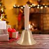 Wooden Handle Hand Bell 8cm Diameter Bell Bell Hand Hand Small Copper Handle Class Bell Cranked G4W8