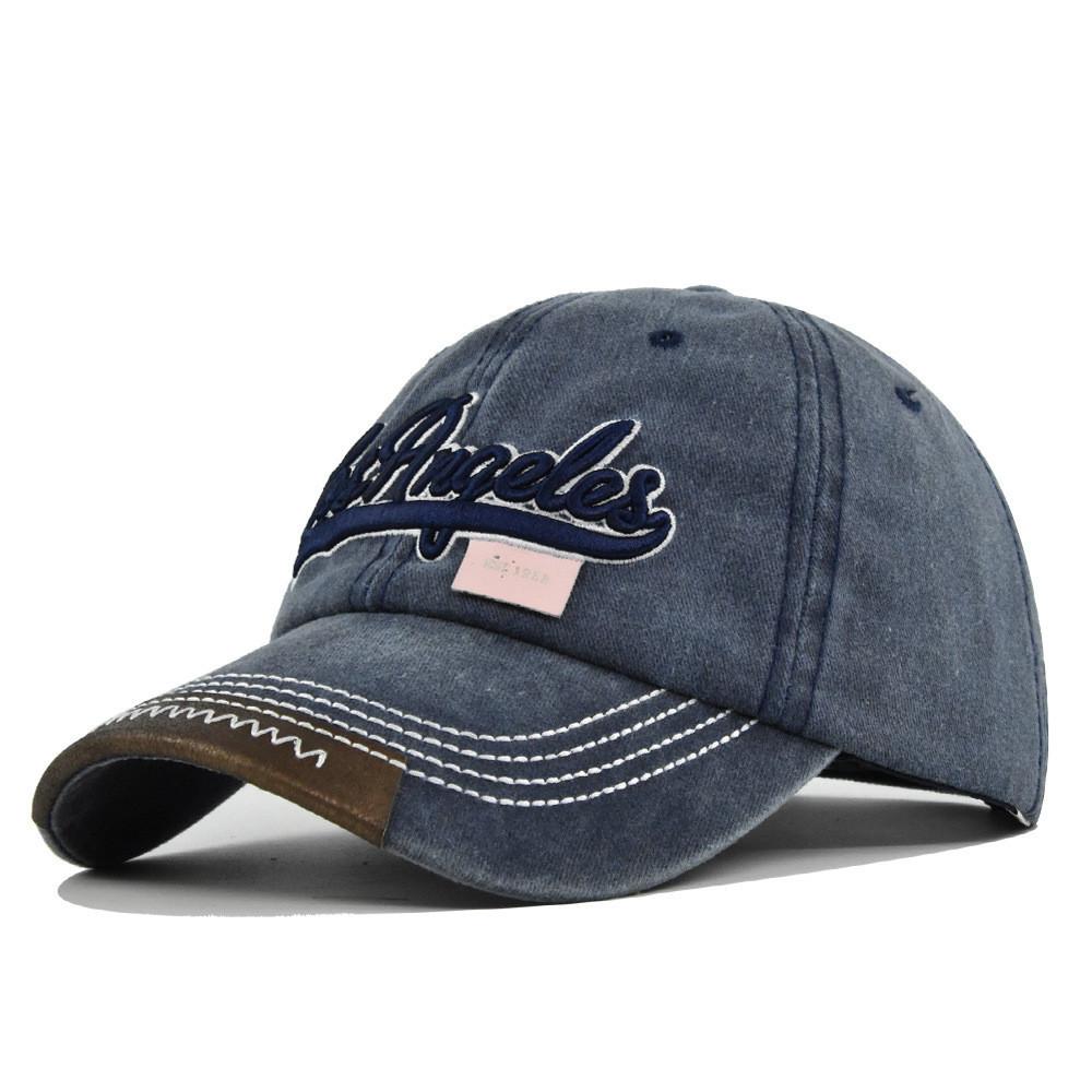 Vintage 3d Embroidery Baseball Cap Washed Out Sun Hat Adjustable Size