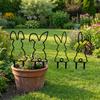 4PCS Metal Outdoor Garden Decorations Bunny Silhouette Yard Stakes Lawn Ornaments for Seasonal and Everyday Garden Display