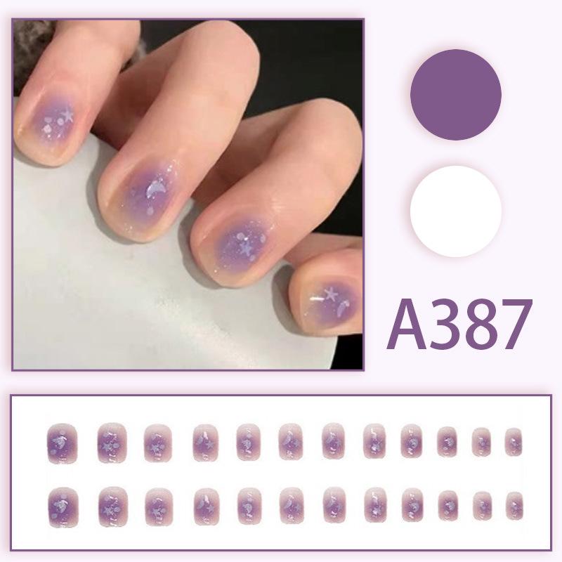 Blush Wearable False Nail Tips - Popular European American French Style