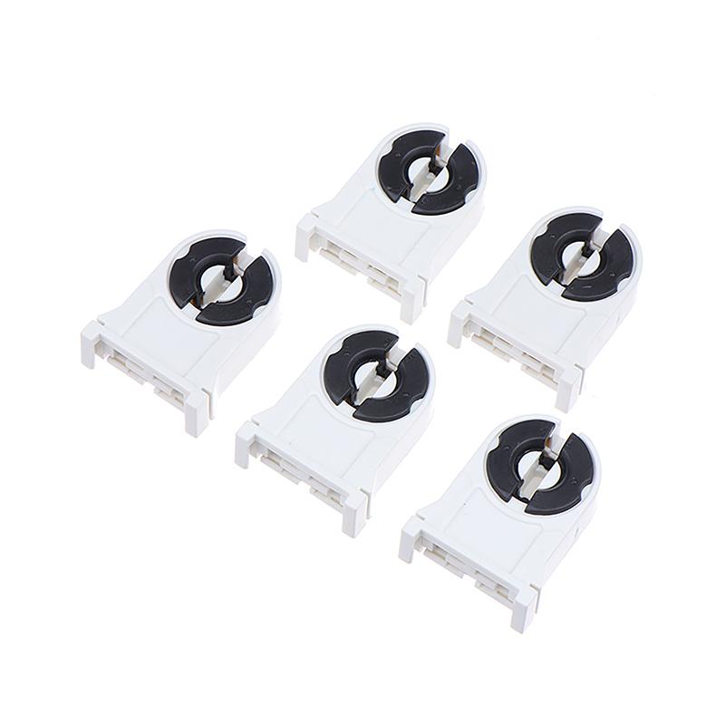 5Pcs T8/G13 Fluorescent Lamp Holder Heat-Resistant Lamp Holder Light Tube Holder Household Light Tube Holder For Home Office