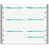 A6 Loose Leaf Náplň do notebooku Spirálová pořadač Vnitřní strana Stránka rozpočtu Týdně Měsíčně Uvnitř papírnictví