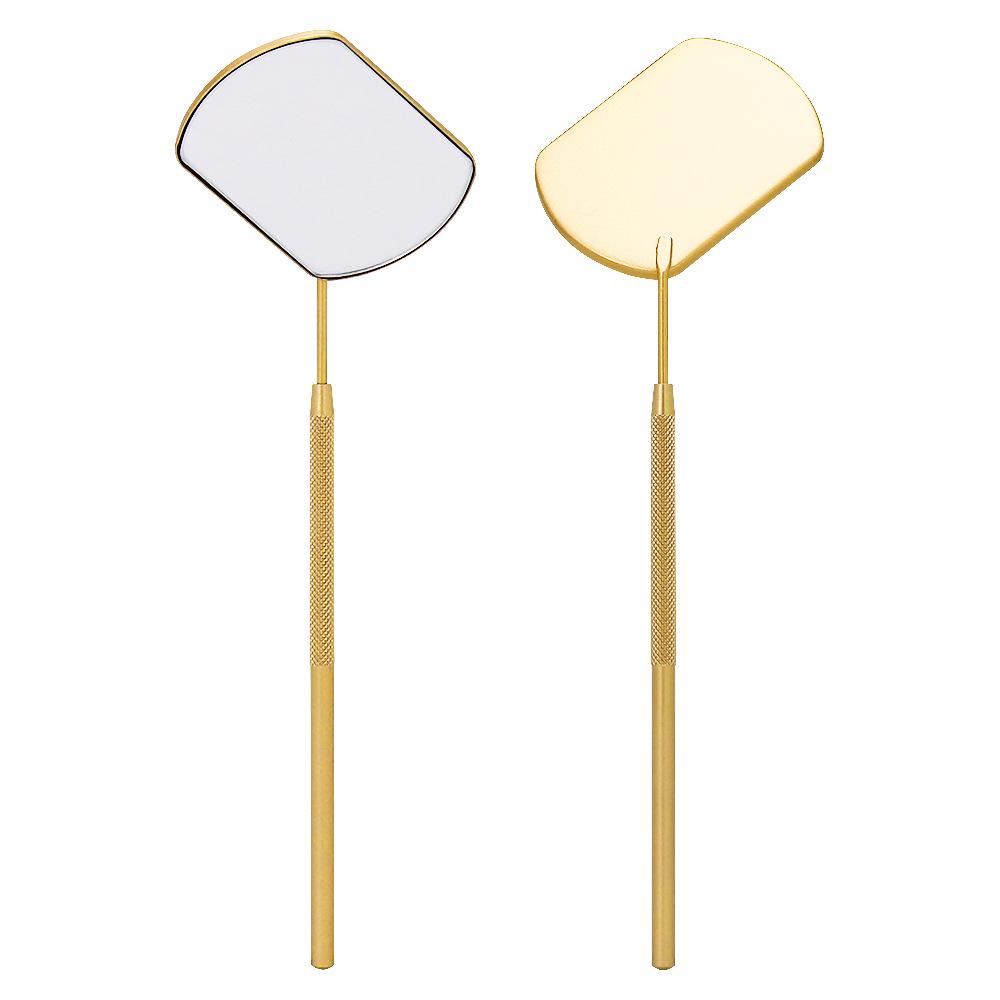 Portable Stainless Steel Eyelash Inspection Mirror for Grafting