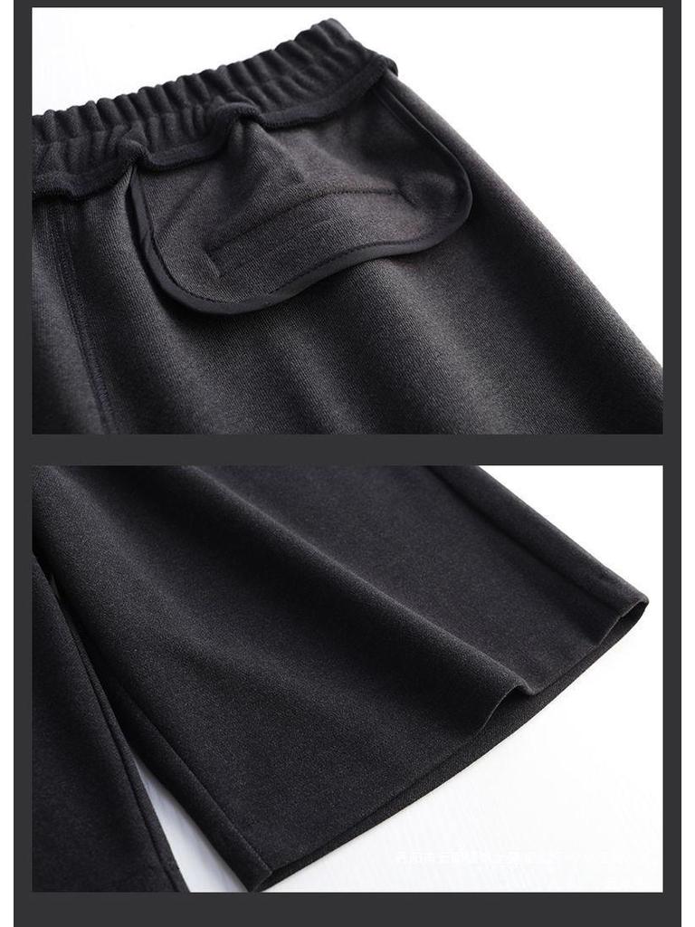 Pantaloncini larghi a vita alta in lana taglie forti da donna 2025 - Moda Autunno/Inverno