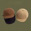 Short Brim Side Smile Baseball Cap With Adjustable Cotton Material For Casual Summer Wear