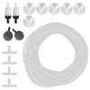 Aquarium Oxygen Tube Check Valve Fish Tank Bubble Stone Set Aquarium Accessories4m / 13.1ft Tube