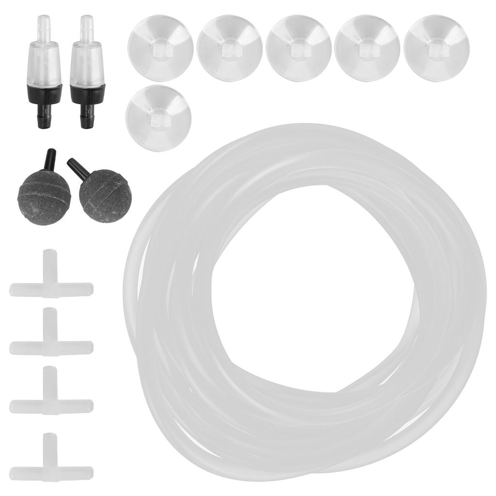 Aquarium Oxygen Tube Check Valve Fish Tank Bubble Stone Set Aquarium Accessories4m / 13.1ft Tube