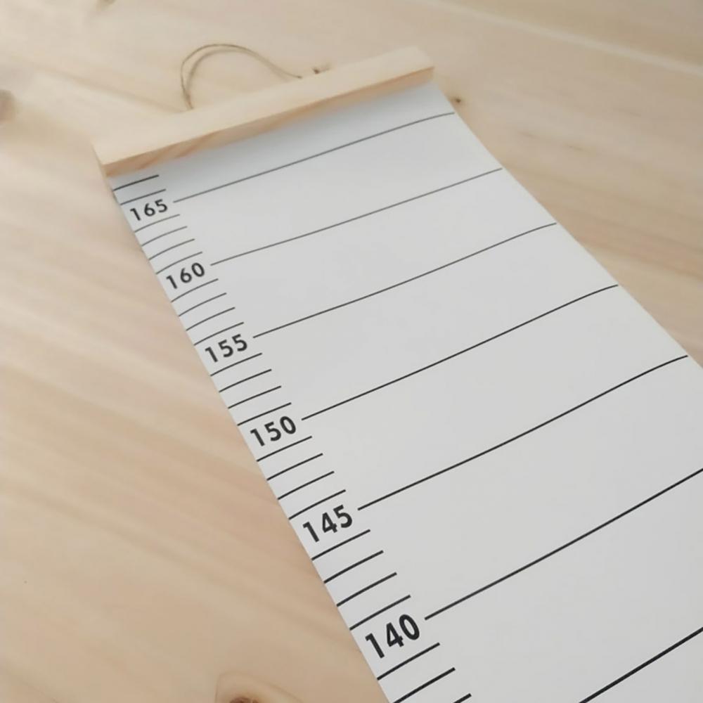 Children Height Ruler Canvas Hanging Growth Chart Kid Room Wall Growth Charts Baby Hanging Decorative Chart Height Measure Ruler