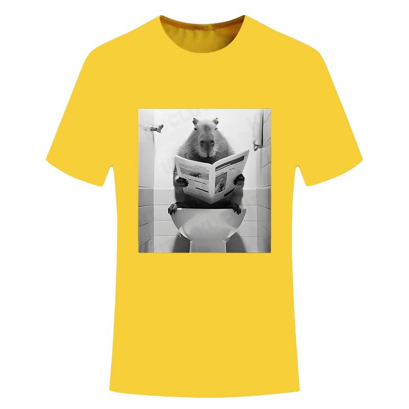 Tricou Grafic Amuzant Capibara Baie Tricouri Oversized Casual Mânecă Scurtă Modă Streetwear Bărbați Femei Modă Tricouri de Vară