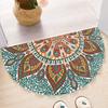 Nordic Entrance Doormat Anti Slip Floral Door Floor Mat Indoor Half Round Welcome Mat Bathroom Hallway Carpet Kitchen Area Rugs