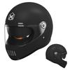 Electric Motorcycle Helmet Winter Warm HD Dual Mirror Anti-fog Retro Sun Protection Riding Full Helmet