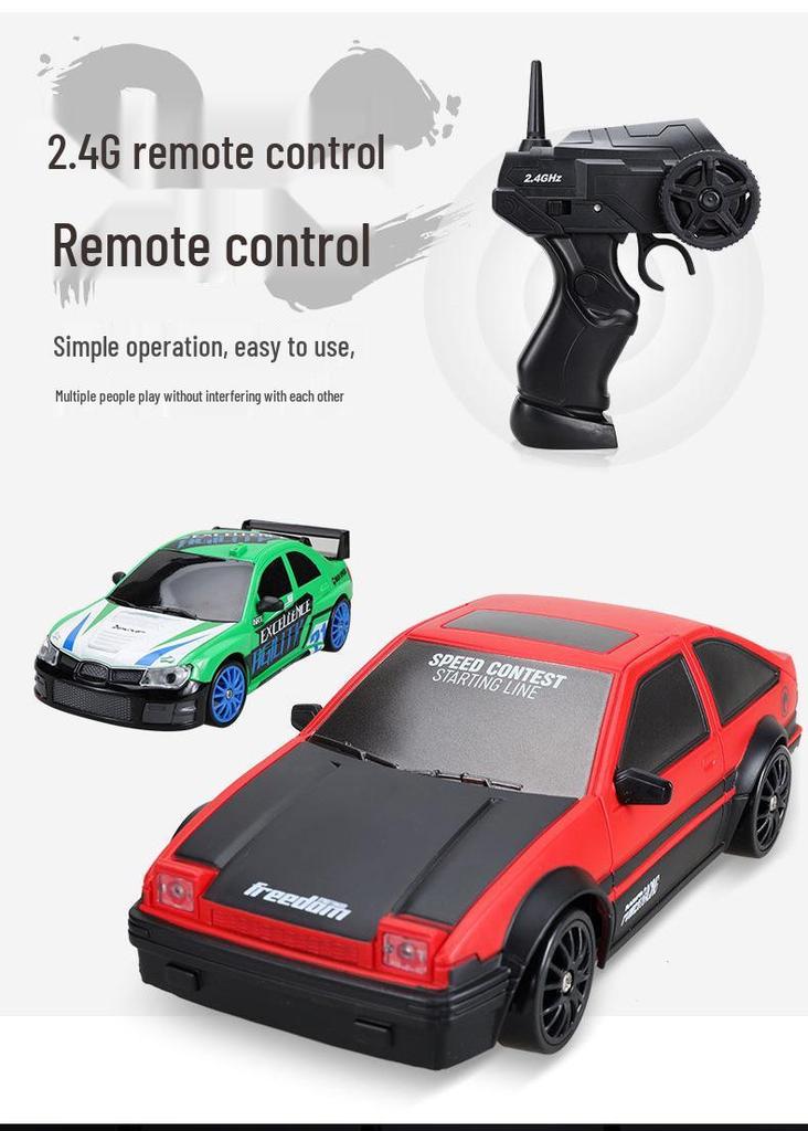 CrossRC AE86 High-Speed 1:24 Drift Racing 4WD Electric 2.4G Remote Control Car Toy