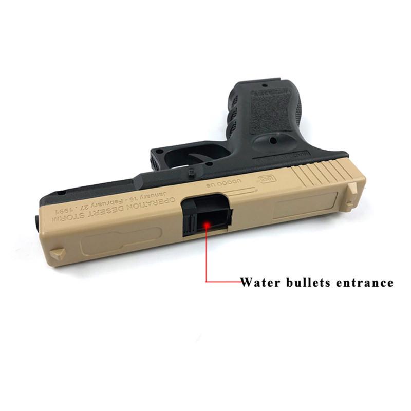 Cy17 rose - Pistolet Glock électrique pour enfants et adultes, jouet de tir, pistolets à eau