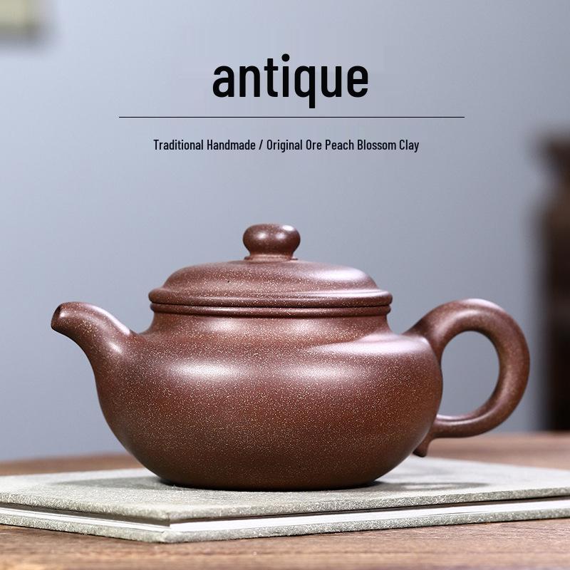 Yixing Handmade Purple Clay Teapot - Antique Tea Set for Brewing Gift Box