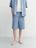 Deonseuteupomaen Linen Denim Shorts_Unisex_Udpa6B129_Light Blue