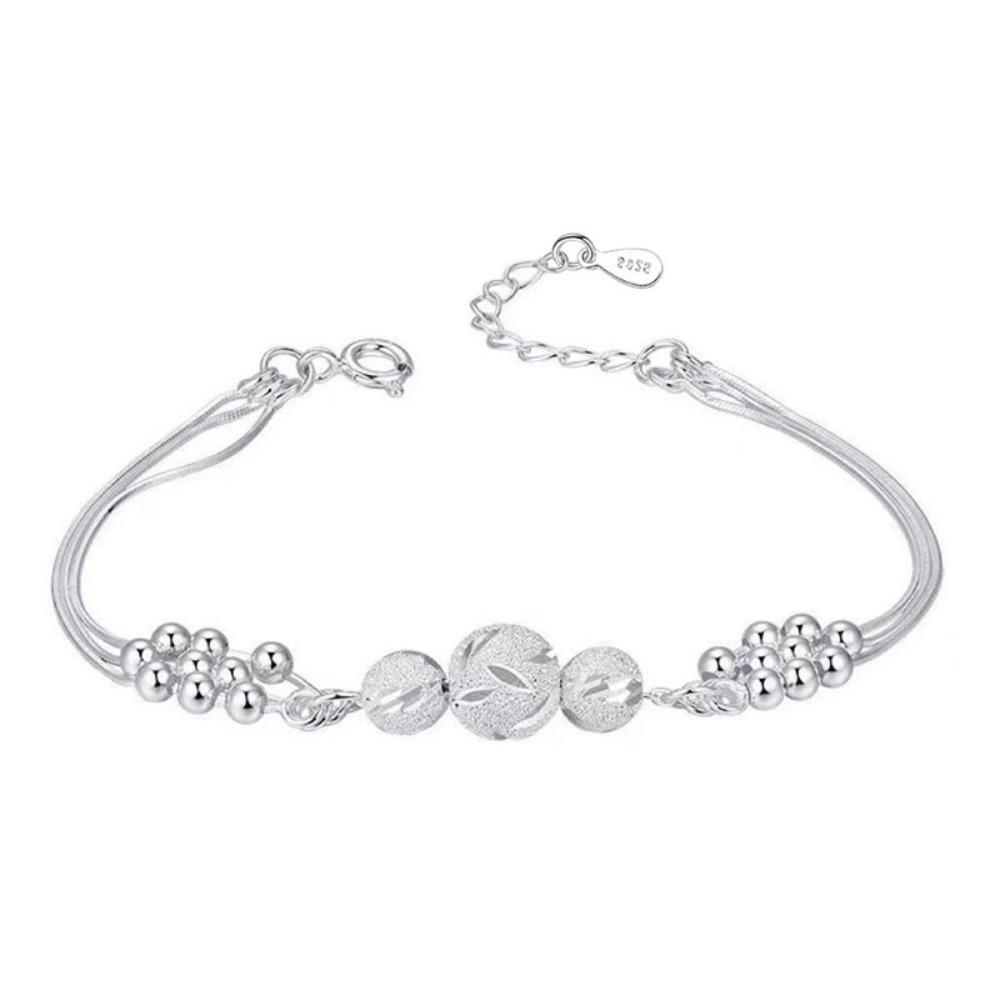 

Многослойный браслет из вращающихся бусин для женщин, студентов, на удачу, для лучшей подруги, простой, модный, универсальный, с резными бусинами