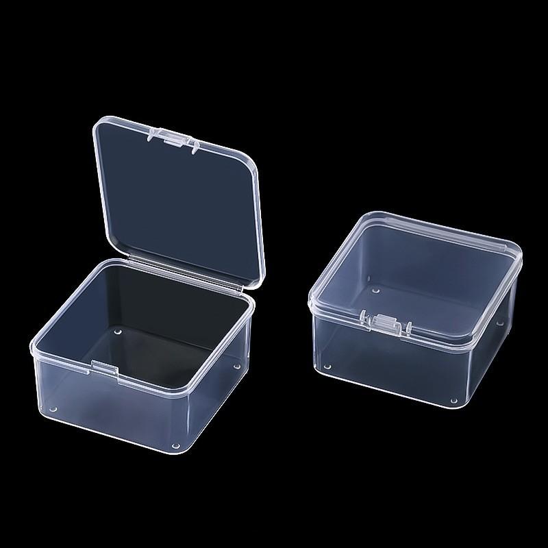 5.5 High Transparent Plastic Small Square Box, Earplug Box, Jewelry Storage Box, Spare Parts Box, Jewelry Beaded Fishing Gear Box.