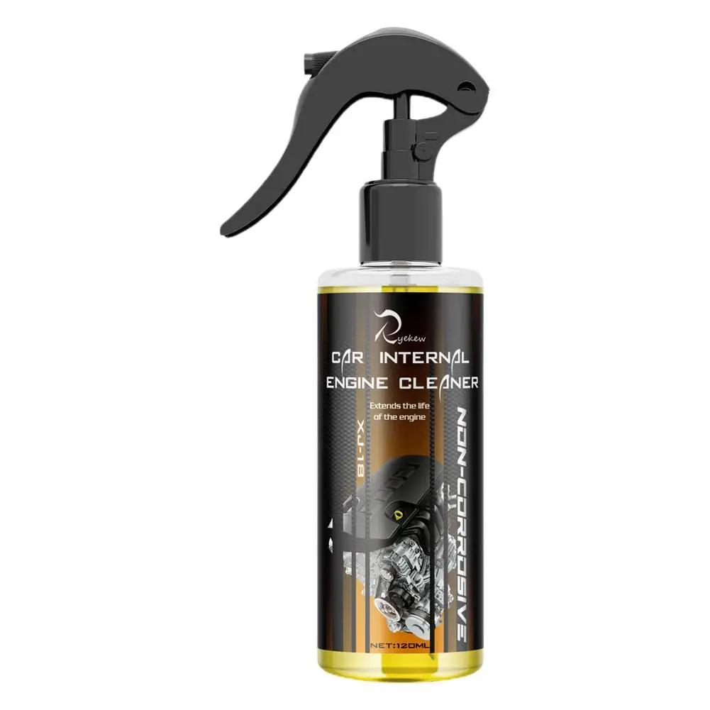 Car Engine Bay Cleaner Powerful Decontamination Cleaning Detailer Detergent Auto Product Car Cleaning Compartment 120ml Eng H0U1