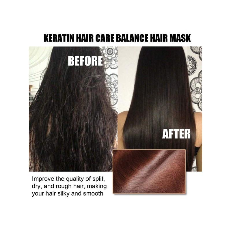 Nutty-keratin Hair Mask Smooth Hair Moisturize and Repair Dry Hair Soft Hair Care for All Hair Types Keratin Hair Scalp Treatment