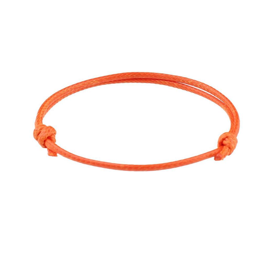 Bracelet ajustable tissé à la main en fil de cire coréen, design coloré de 1,5 mm