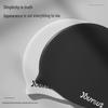 Waterproof Adult Swim Cap with Ear Protection for Long Hair - Unisex Silicone, Large Size