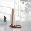 Räucherstäbchenhalter mit transparentem Glas-Aschefänger Holzfuß Räuchergefäß mit Klemme Heim Büro Schreibtisch Yoga Meditation Dekoration