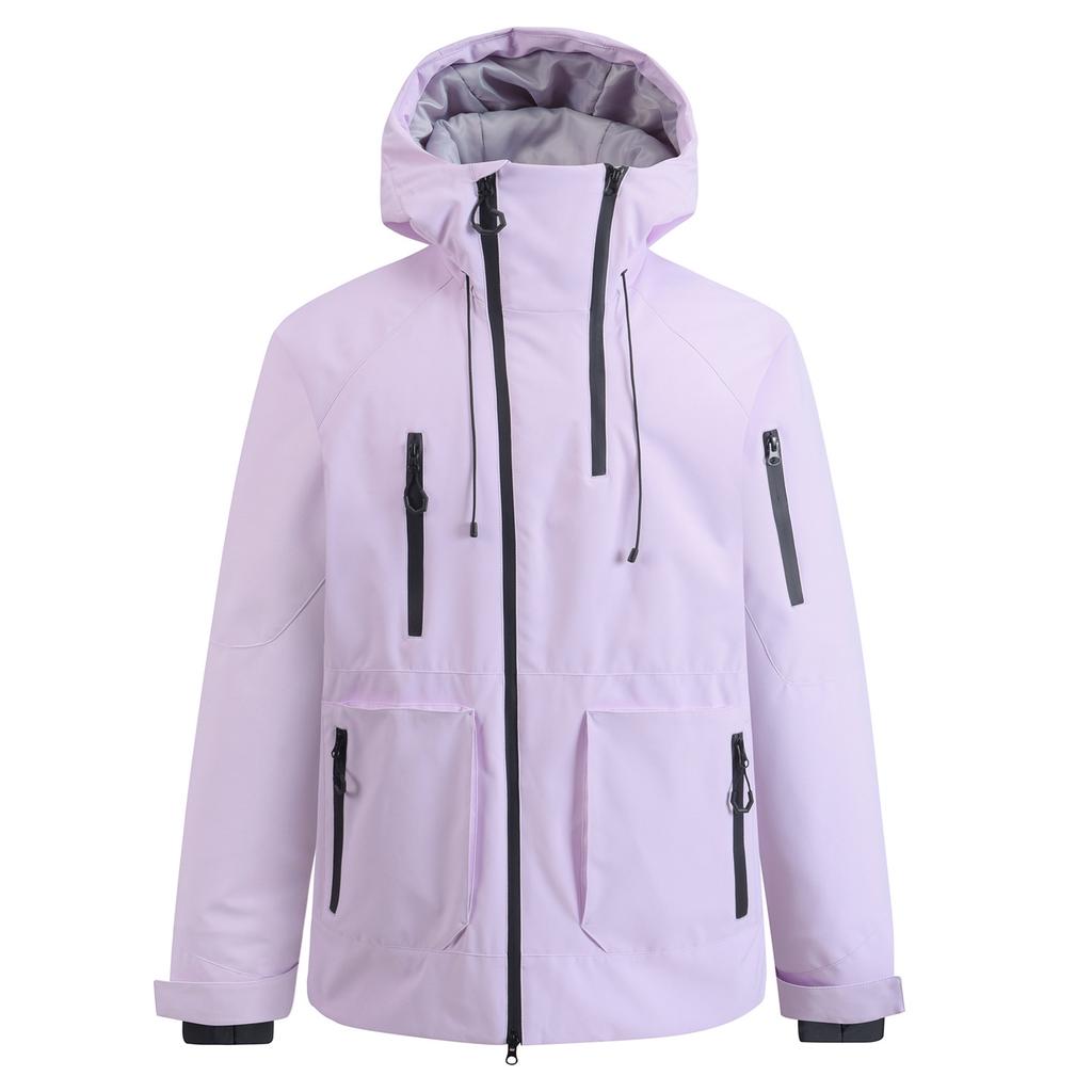Outdoor Ski Jacket for Men and Women Snowboard Coat Breathable Warm Insulation Sport Skiing Jackets Unisex Windproof Waterproof Snow Jackets with Hood