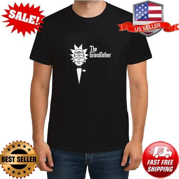 Rick and Morty Halloween T-Shirt - The Grandfather Funny Cartoon Character Shirt M