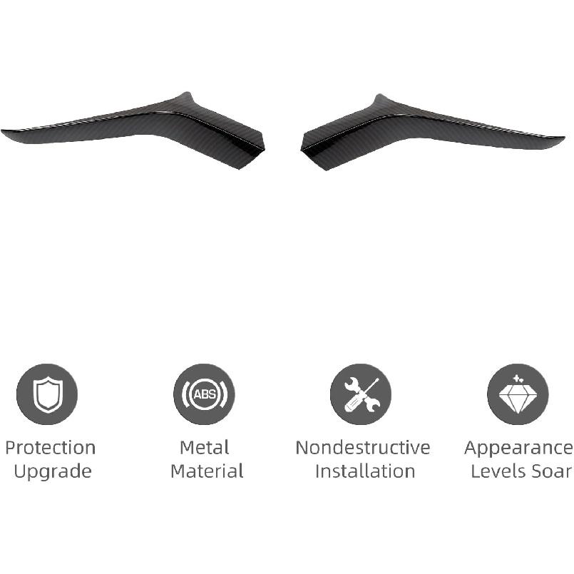 RT-TCZ Rearview Side Mirror Decoration Trim Cover Accessories for Chevrolet Chevy Camaro 2017 2018 2019 2020 2021 2022 (Carbon Fiber Grain)