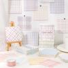 Colorful Grid Element Non-Adhesive Sticky Notes - 200 Sheets for Journal Decoration and Background Material.