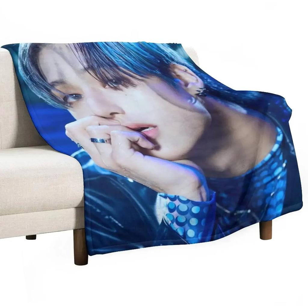 Wooyoung ATEEZ Deja Vu Throw Blanket Year Round Soft Comfortable Blanket for Home