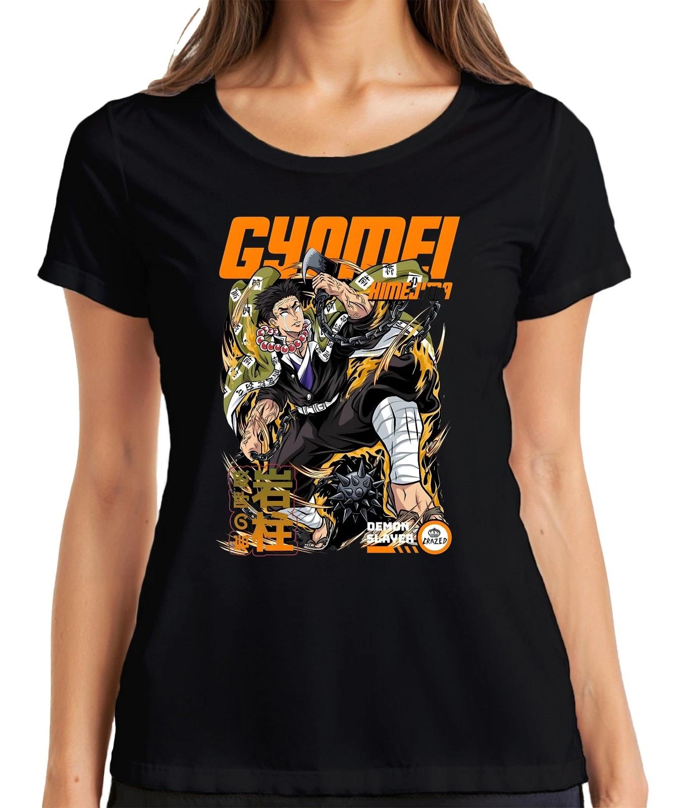 Gyomei Himejima Demon Slayer Hashira Anime Gebetsperlen Geschenk Damen T-Shirt L