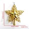 Pentagram Cutout 3D Star Christmas Tree Topper Ornament