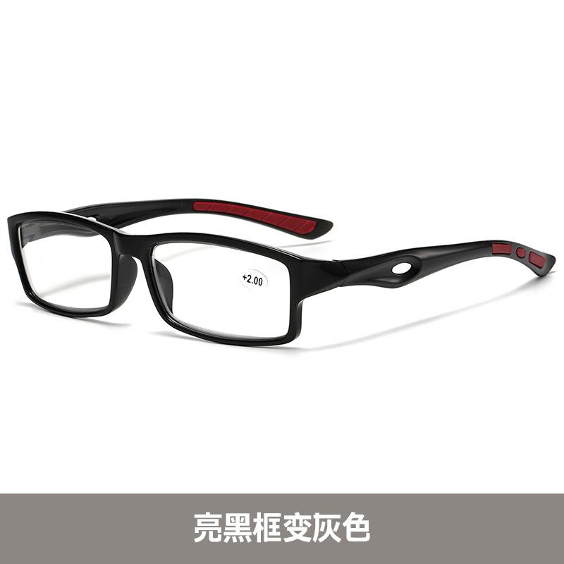

Sports Anti-Blue Reading Glasses Photosensitive Discoloration Multi-Focus Reading Glasses For Near And Far Use +100