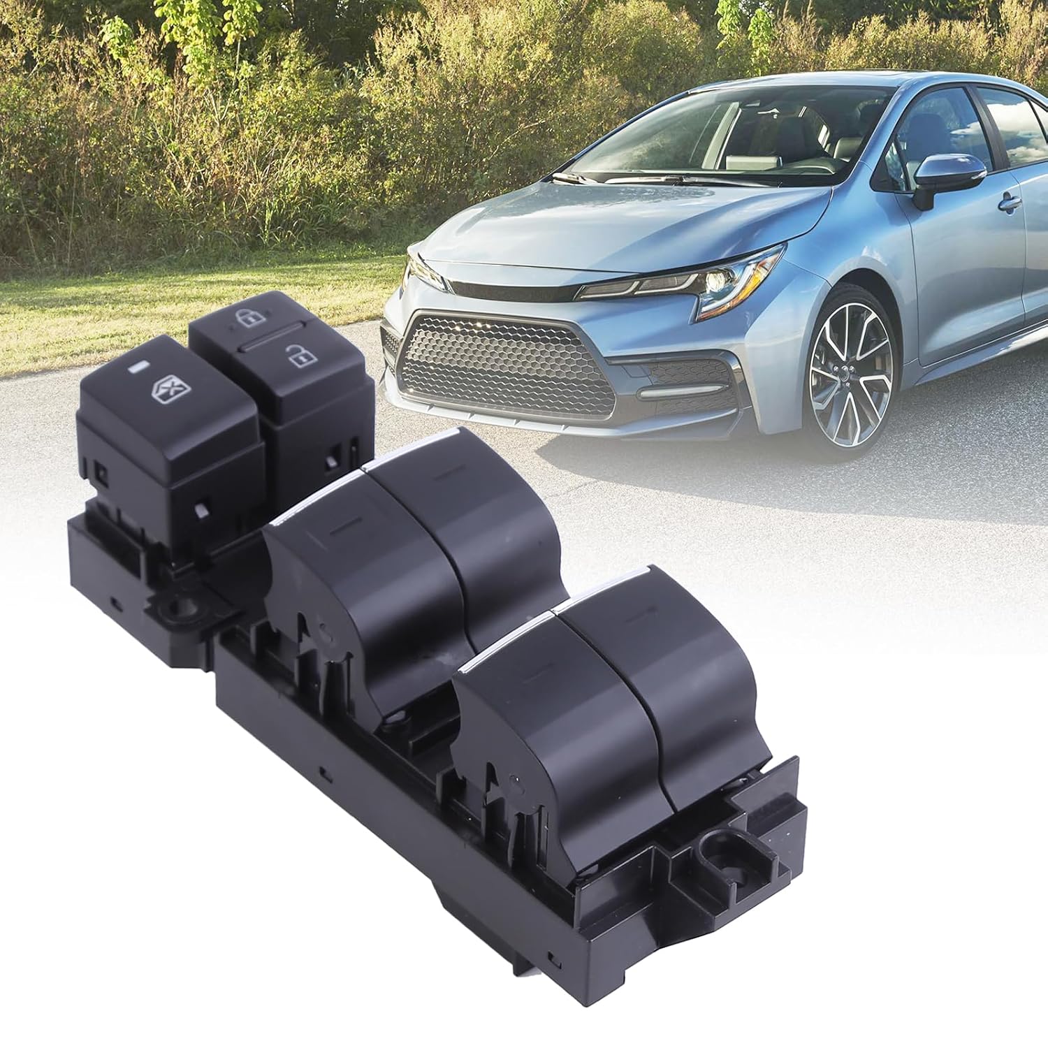 84040-0R040 Power Window Switch Driver Side for Corolla Sedan 1.8L 2.0L 2020-2022 Master Door Lock Window Switch Control Button Front Left 840400R040