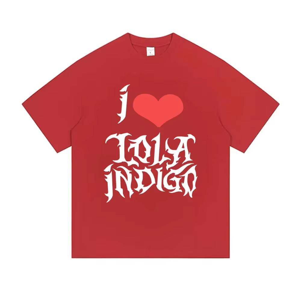 2026 I Love Lola Indigo Tour Printed Tshirt Summer Casual Tshirt Fashion Womens Unisex Short Sleeve Round Neck Tshirt Tops