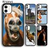Beautiful Horse Animal Phone Case Cover For iPhone 17 Air 16 15 14 Plus 12 13 Pro Max Coque Fundas