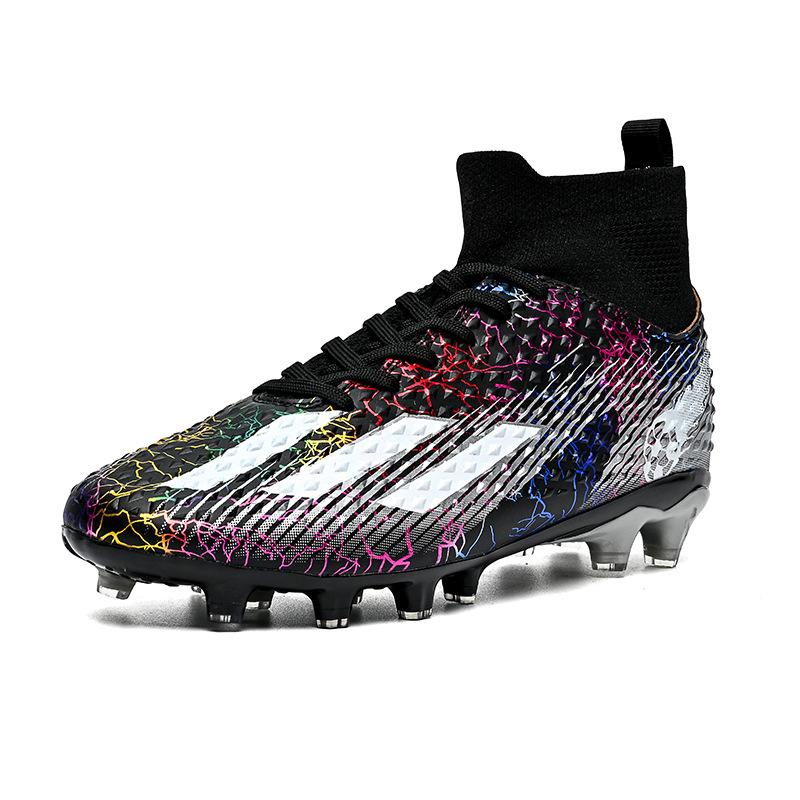 Große Größe neue Fußballschuhe High Top Herren- und Damen lange Stollen gebrochene Stollen Student Erwachsener professionelles Training Kunstrasen rutschfest