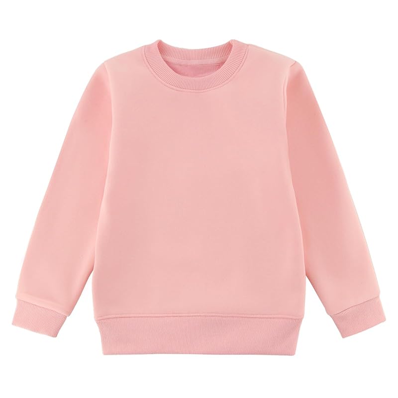 

[BINIDUCKLING] trainer girls sweatshirt kids child girl boy Plain color stretch Room wear tops room wear autumn/winter 100 110 120 130 140 150