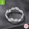 Small Fresh Daisy Moissanite Ring Women'S S925 Sterling Silver Small Flower Splicing Ring Jewelry