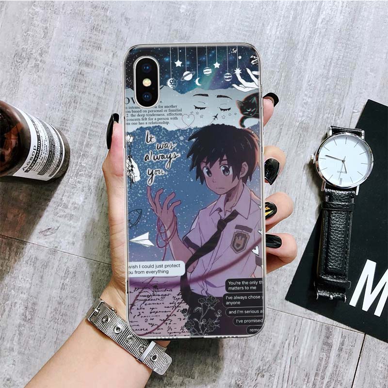 Kimi No Nawa Animation Anime Phone Case For iPhone 17 Air 16 15 Plus 11 14 Pro Max 13 Mini 12 7 8 + SE Pattern Art Customized Co
